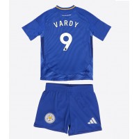 Leicester City Jamie Vardy #9 Hjemmebanesæt Børn 2024-25 Kortærmet (+ Korte bukser)